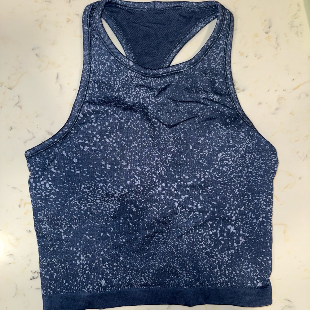 Blue Speckled Racerback Lululemon Tank Top